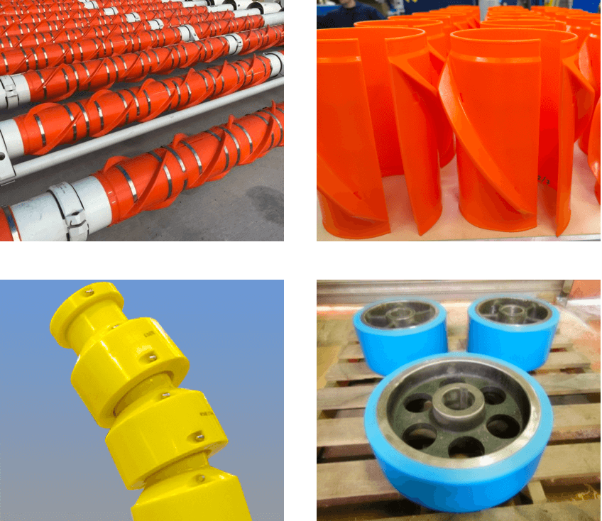 collage of polyurethane products