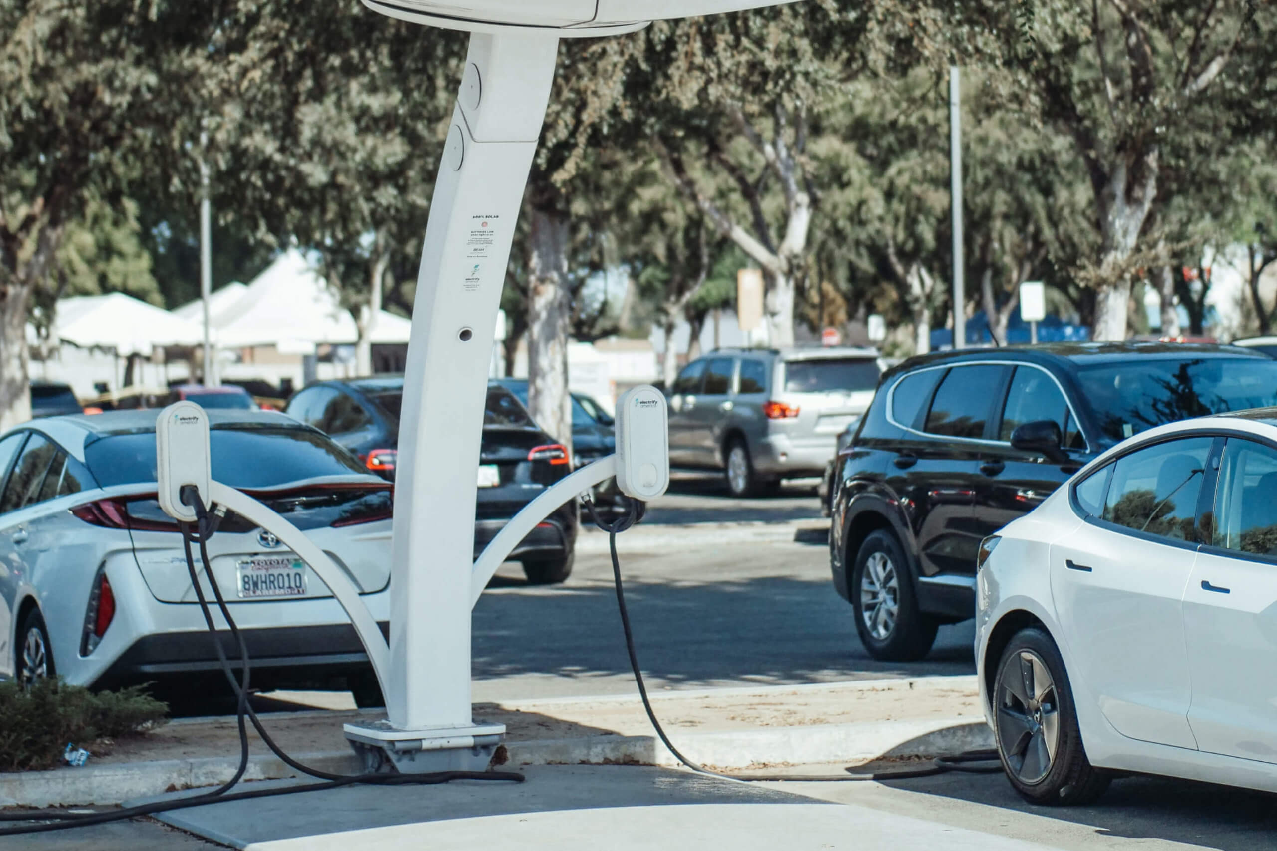 Polyurethane can be used for street furniture like EV charge stations